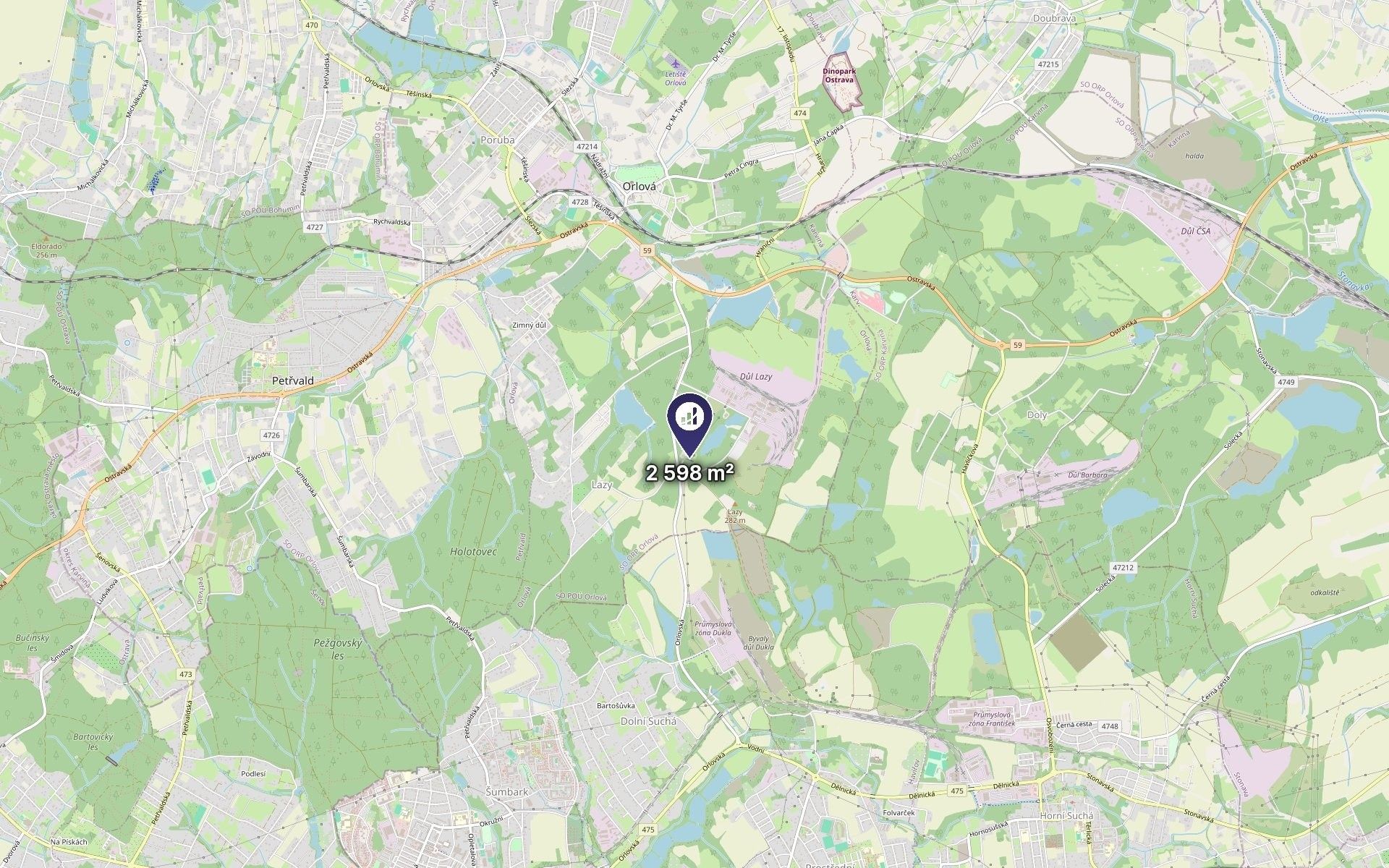 Pozemek · 442 m² · Orlová - 3