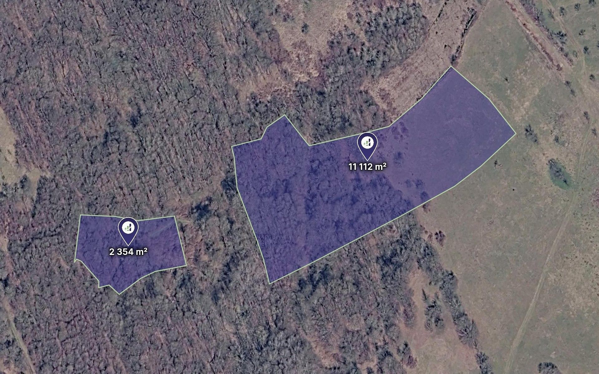 Louky, Petrůvka, 13 466 m² - 1