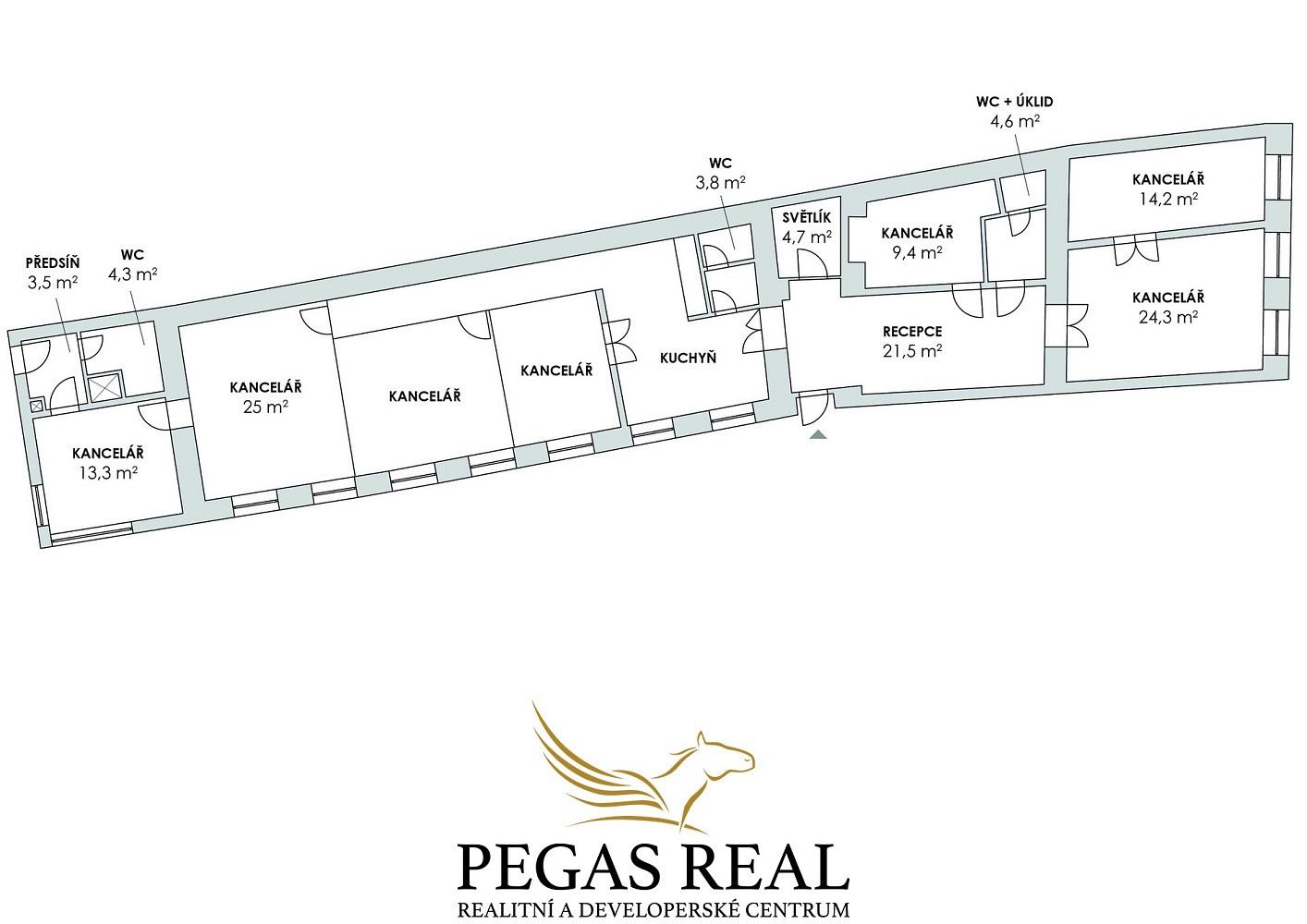 Pronájem kancelář - Brno - Brno-město, okres Brno-město, Jihomoravský kraj, 187 m² - 5