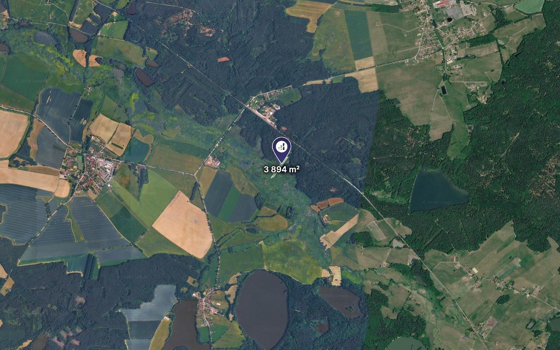 Louky, Jílovice, 3 894 m² - 2