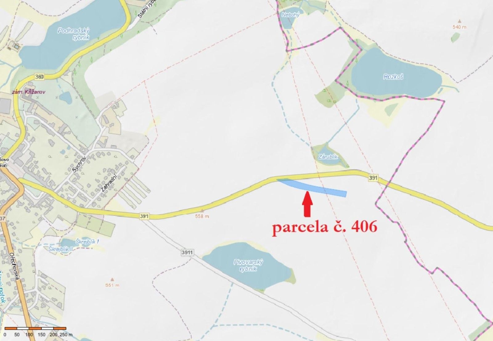 Zemědělský pozemek · 18 722 m² · Zámek 1, Křižanov - 4
