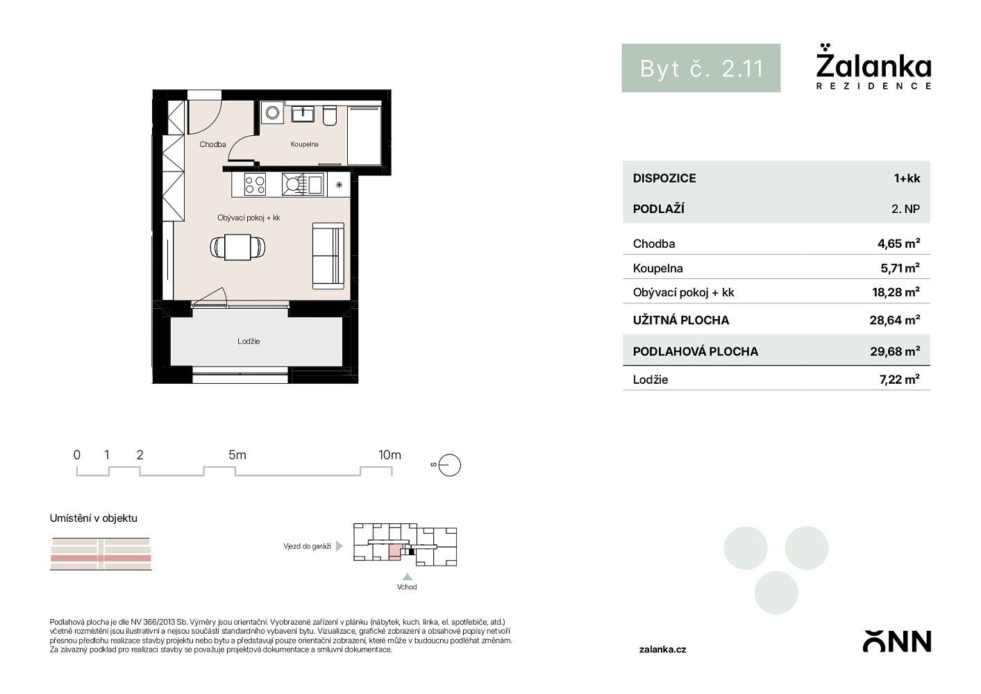 1+kk, Žalanského, Praha 6 - Řepy, 29,7 m² - 2