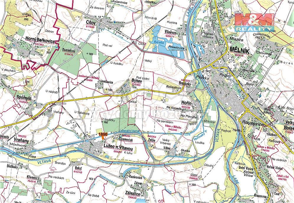 Prodej pozemek pro bydlení - Lužec nad Vltavou, okres Mělník, Středočeský kraj - 5