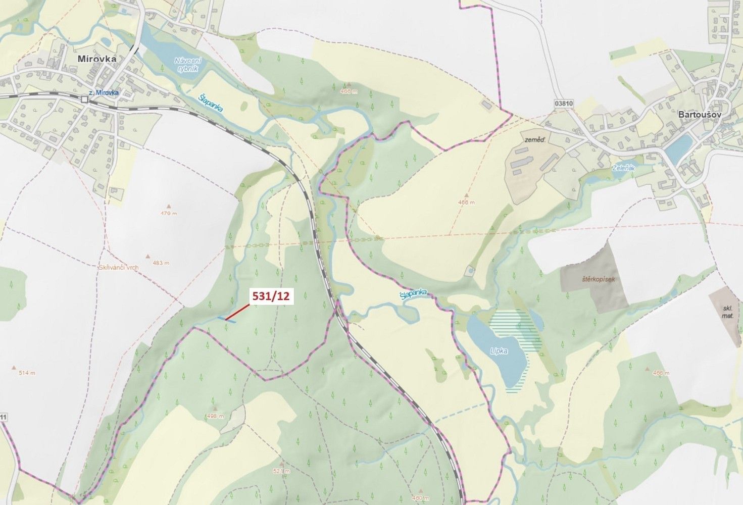 Prodej les - Vysoká, okres Havlíčkův Brod, Kraj Vysočina - 1