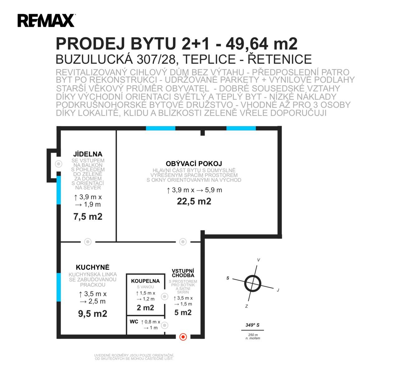 Prodej byt 2+1 - Buzulucká 307, Teplice Řetenice, 49 m² - 5