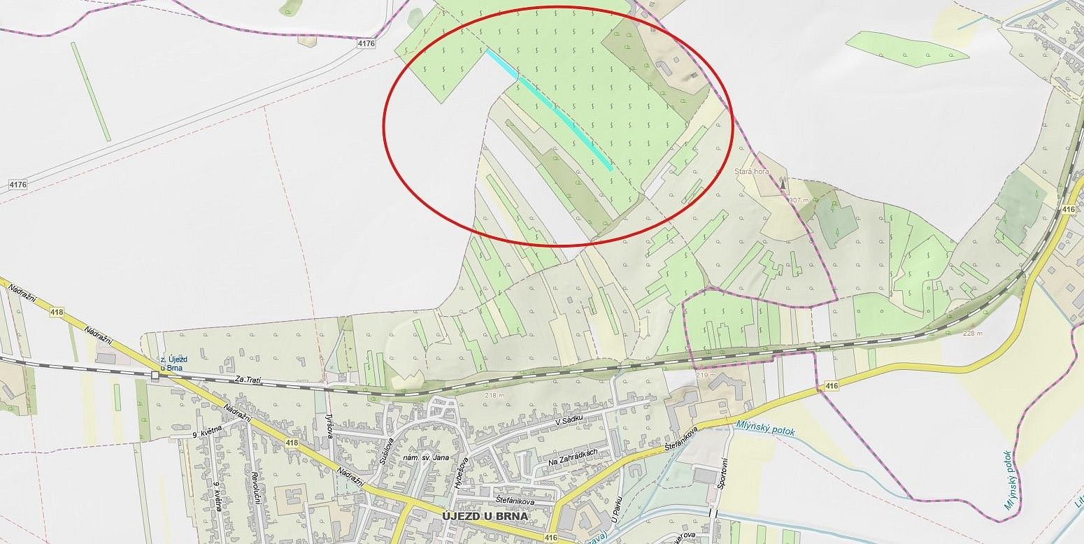 Prodej zemědělský pozemek - Újezd u Brna, okres Brno-venkov, Jihomoravský kraj - 2