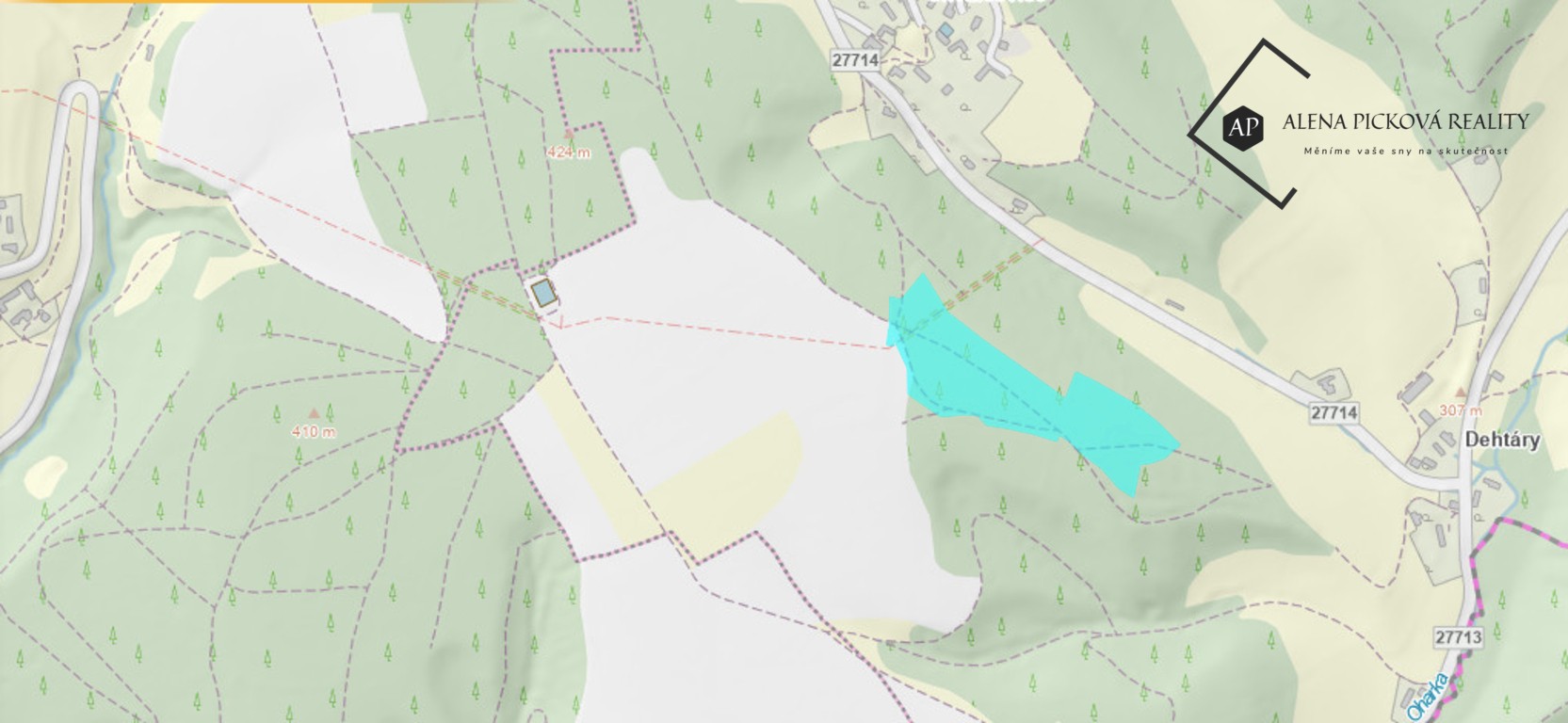 Lesy, Bílá, 35 696 m² - 2