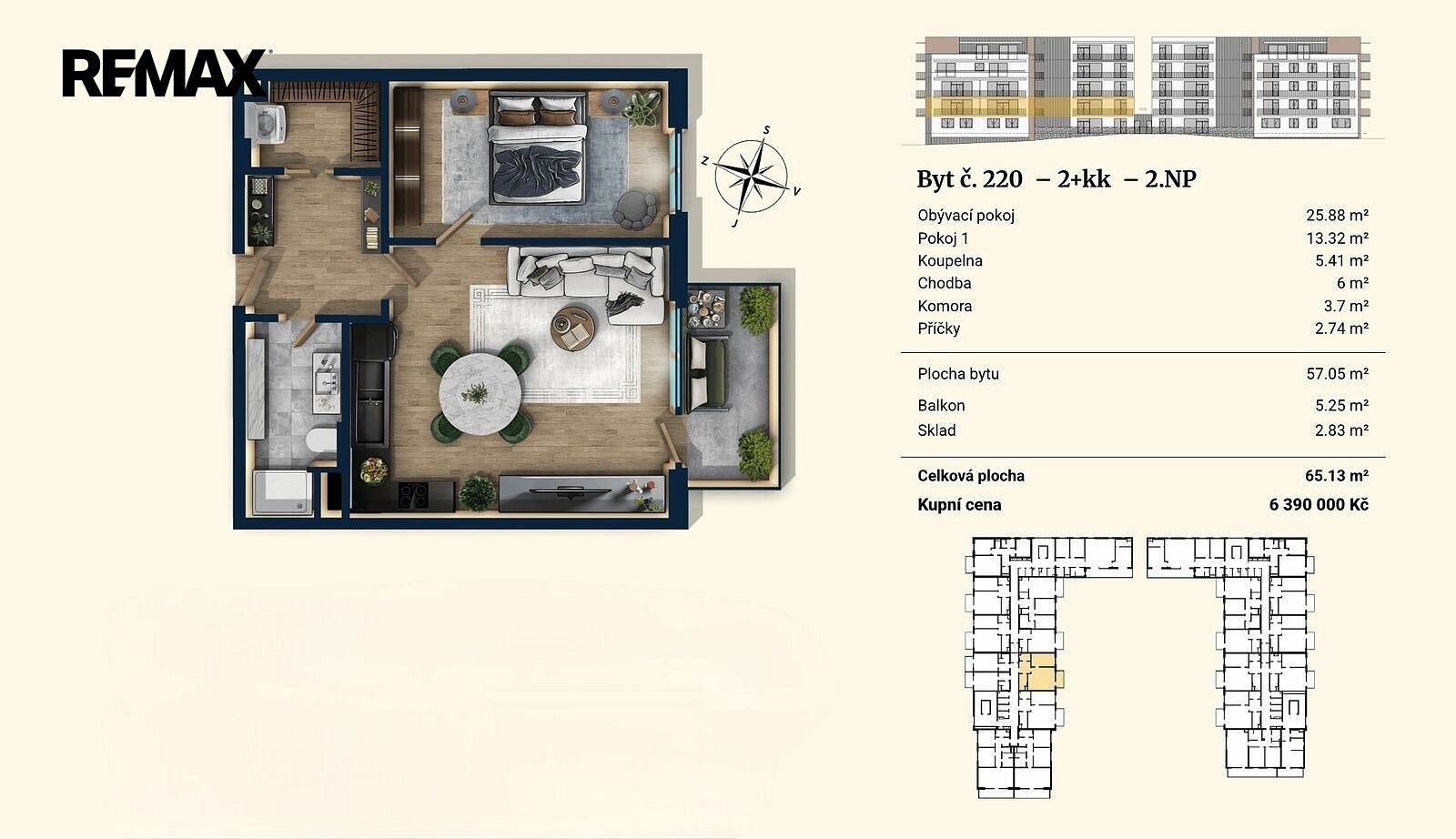 Byt 2+kk · 57 m² · Plzeň - Severní Předměstí, okres Plzeň-město, Plzeňský kraj - 4