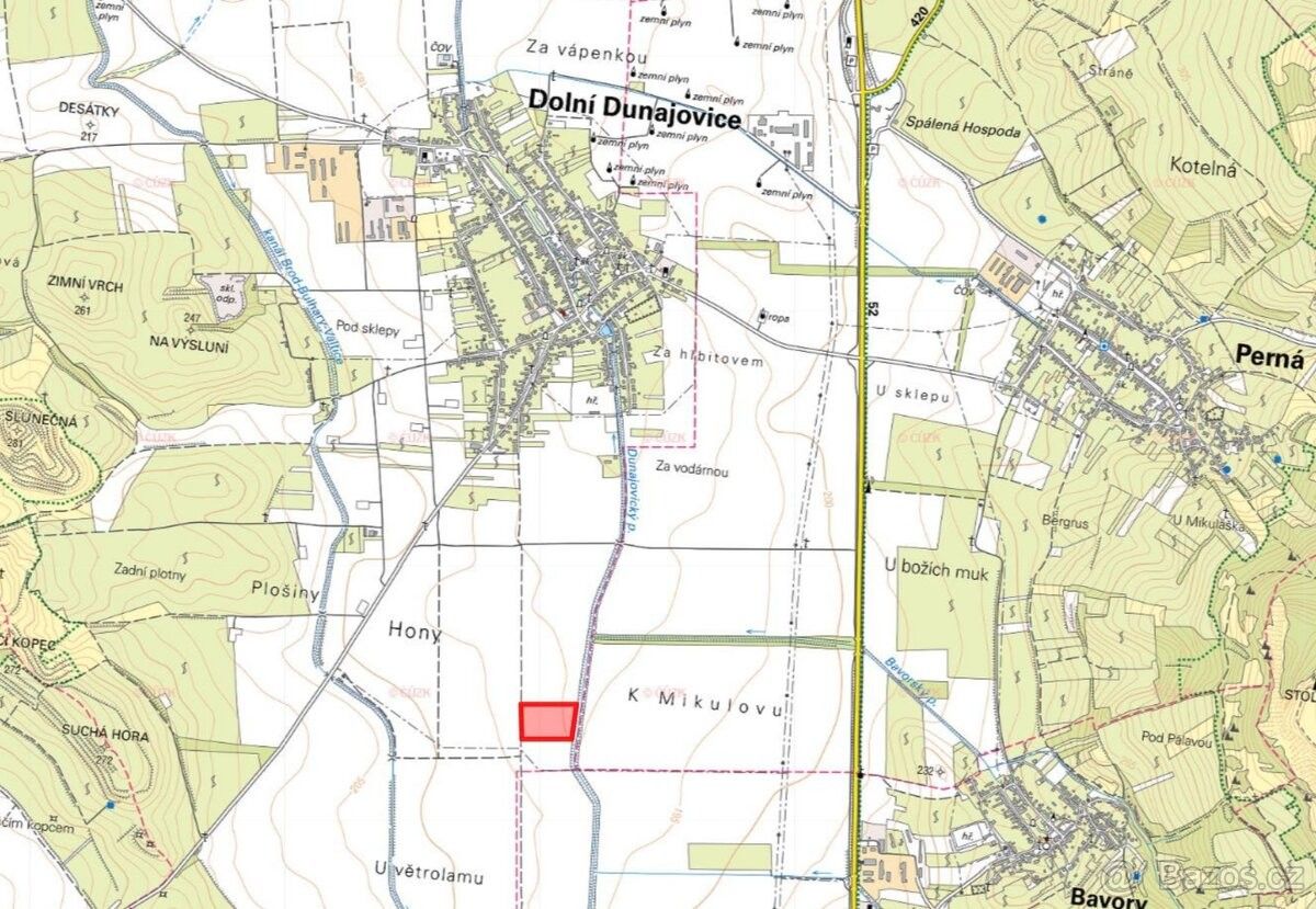 Prodej pozemek pro bydlení - Dolní Dunajovice, 691 85