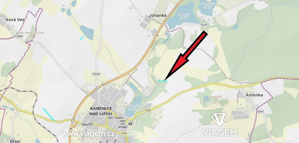 Pozemek pro bydlení · Kamenice nad Lipou, okres Pelhřimov, Kraj Vysočina - 4