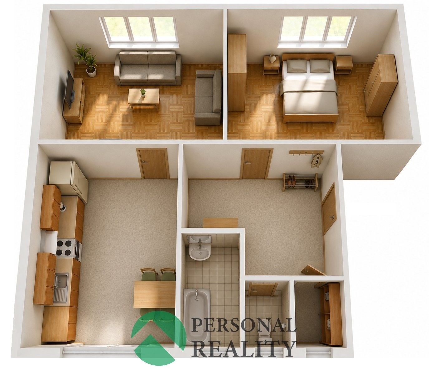 Byt 2+1 · 67 m² · Stádlec - 3