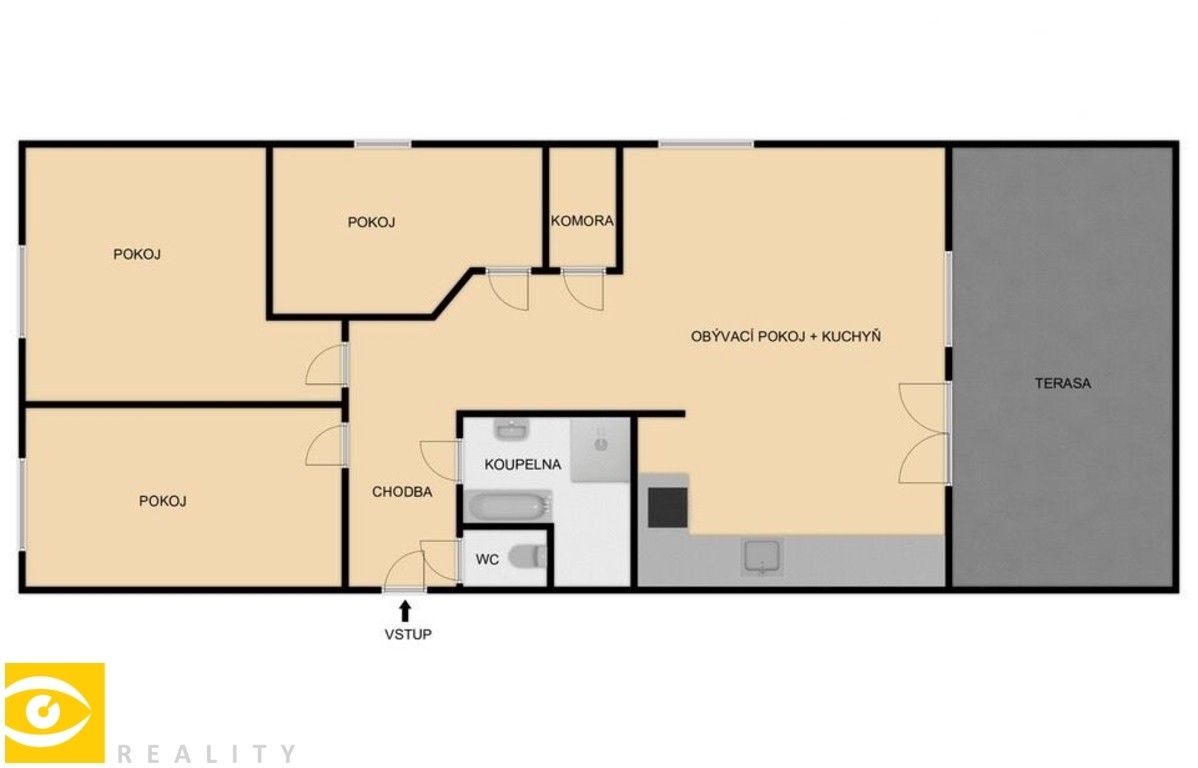 Pronájem byt 4+kk - Vochov, 89 m²