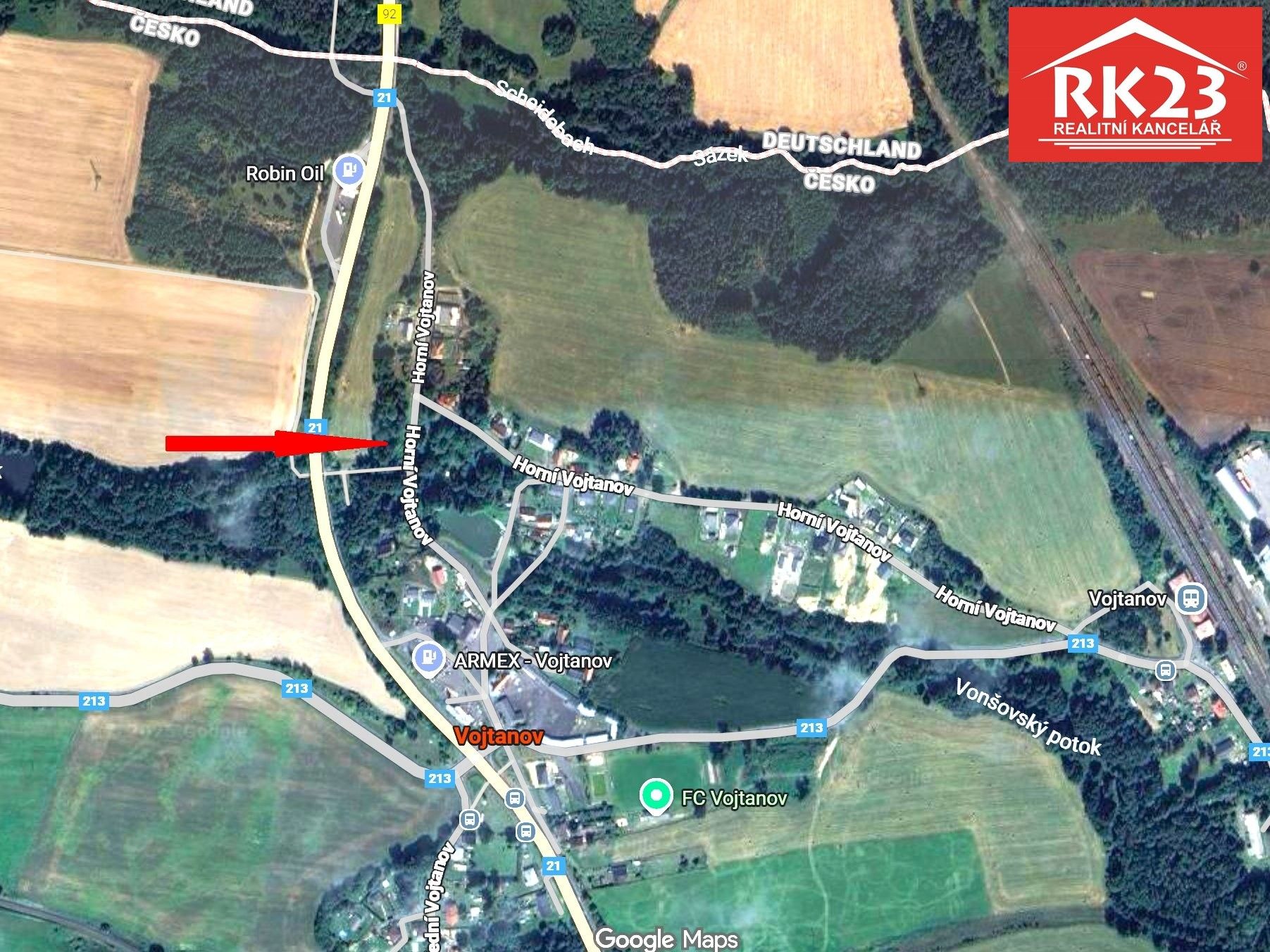 Pozemky pro bydlení, Vojtanov, 387 m²