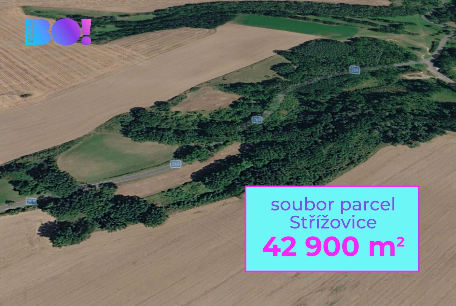 Zemědělské pozemky, Snědovice, 42 900 m² - 1