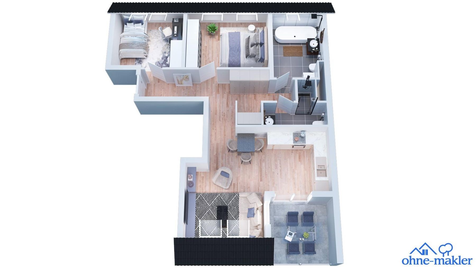 Byt 3+1 · 83 m² · Fehrbelliner Str. 24 Berlin Spandau Berlin 13585 - 4