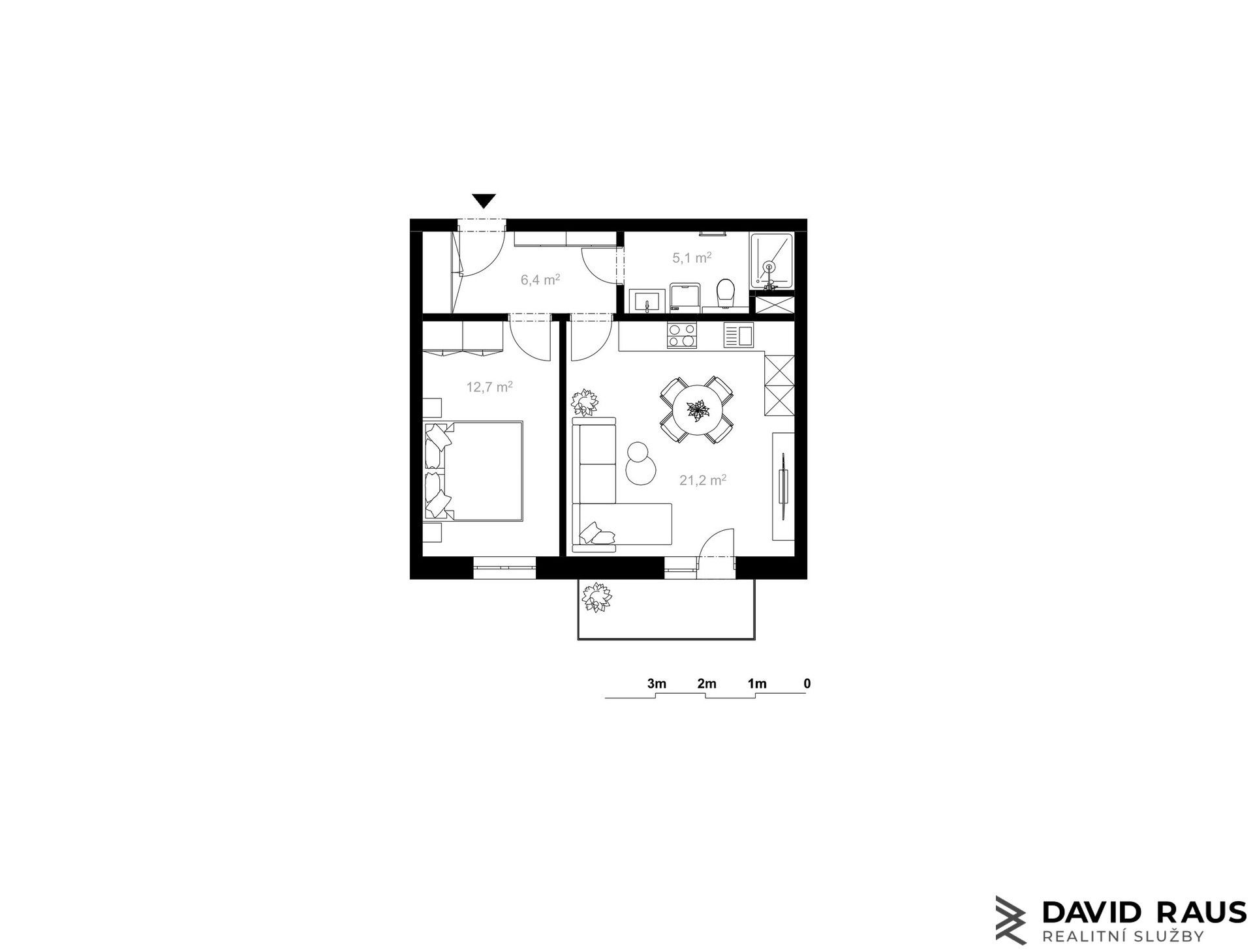 Prodej byt 2+kk - Forota, Bystřice nad Pernštejnem, 50 m²