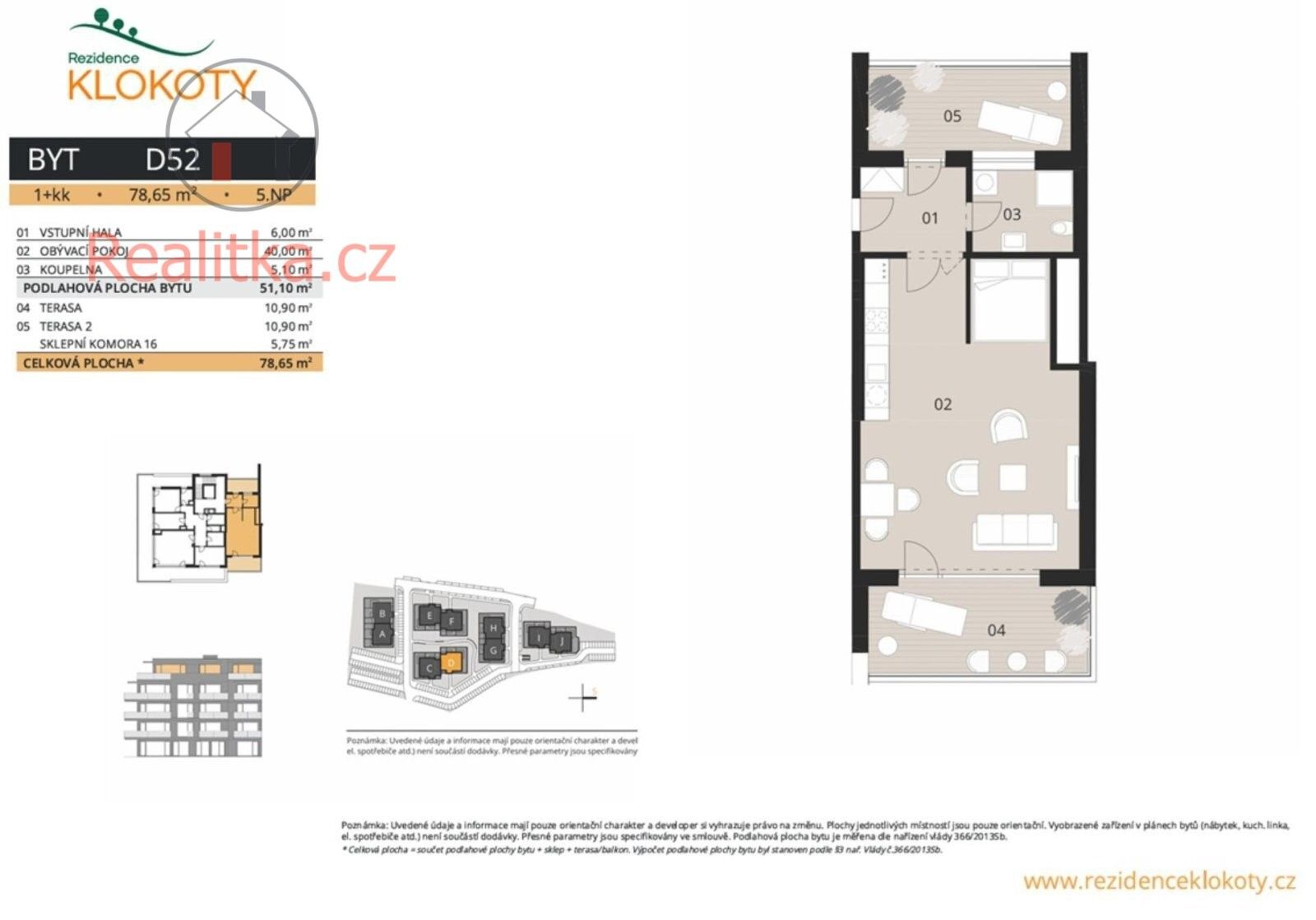 Byt 1+kk · 79 m² · Jaroslava Vacka 92, Tábor Klokoty - 4
