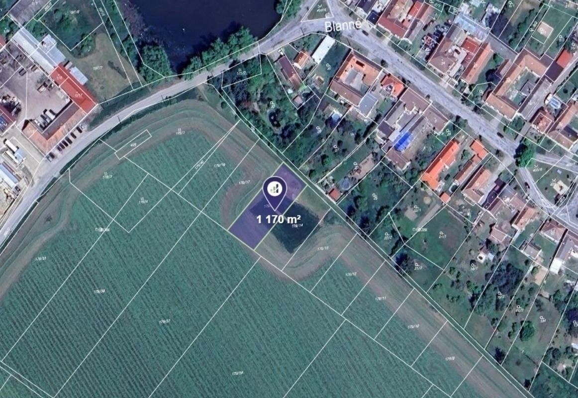 Zemědělské pozemky, Blanné, 1 170 m²