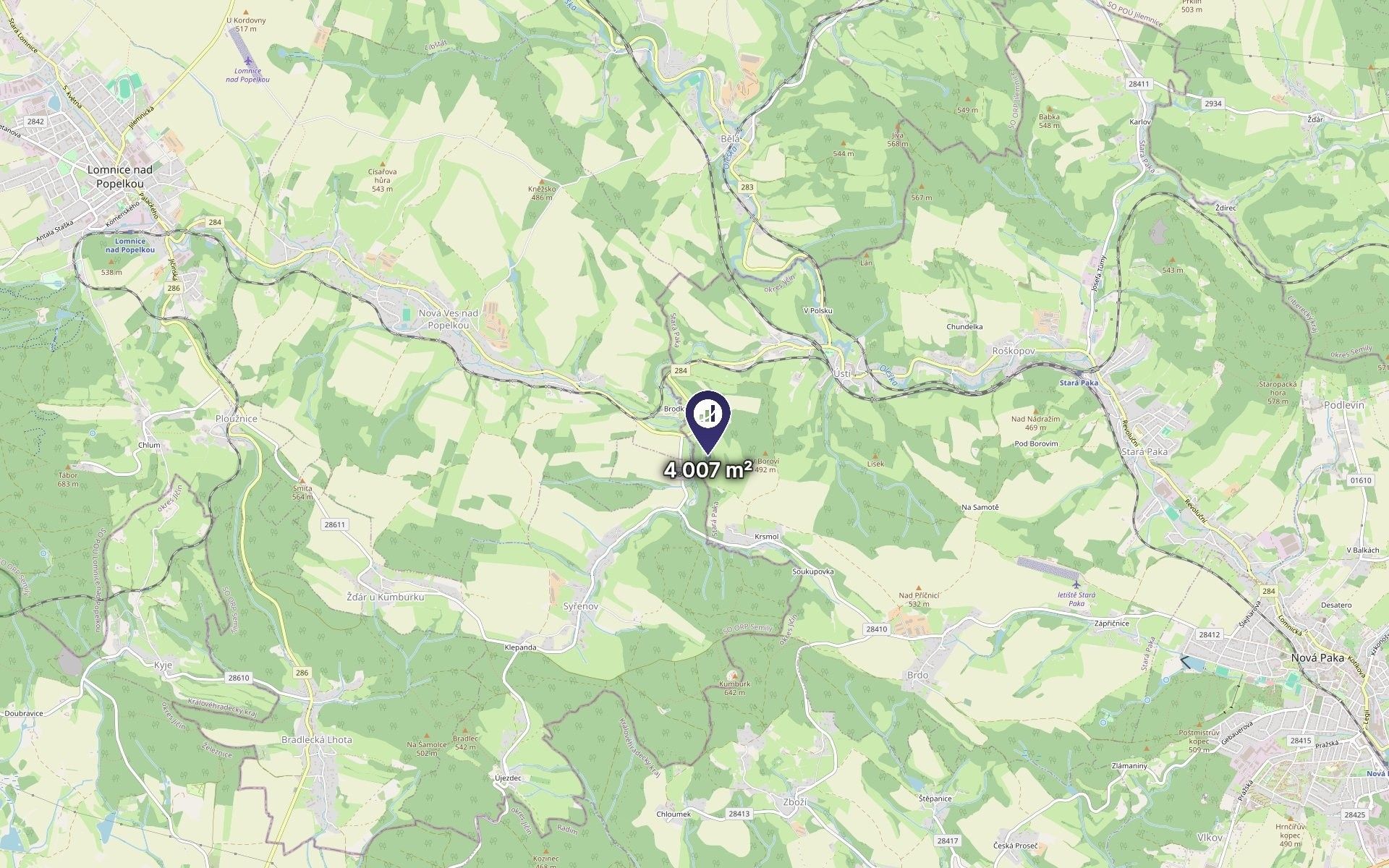 Louka · 4 007 m² · Stará Paka - 3
