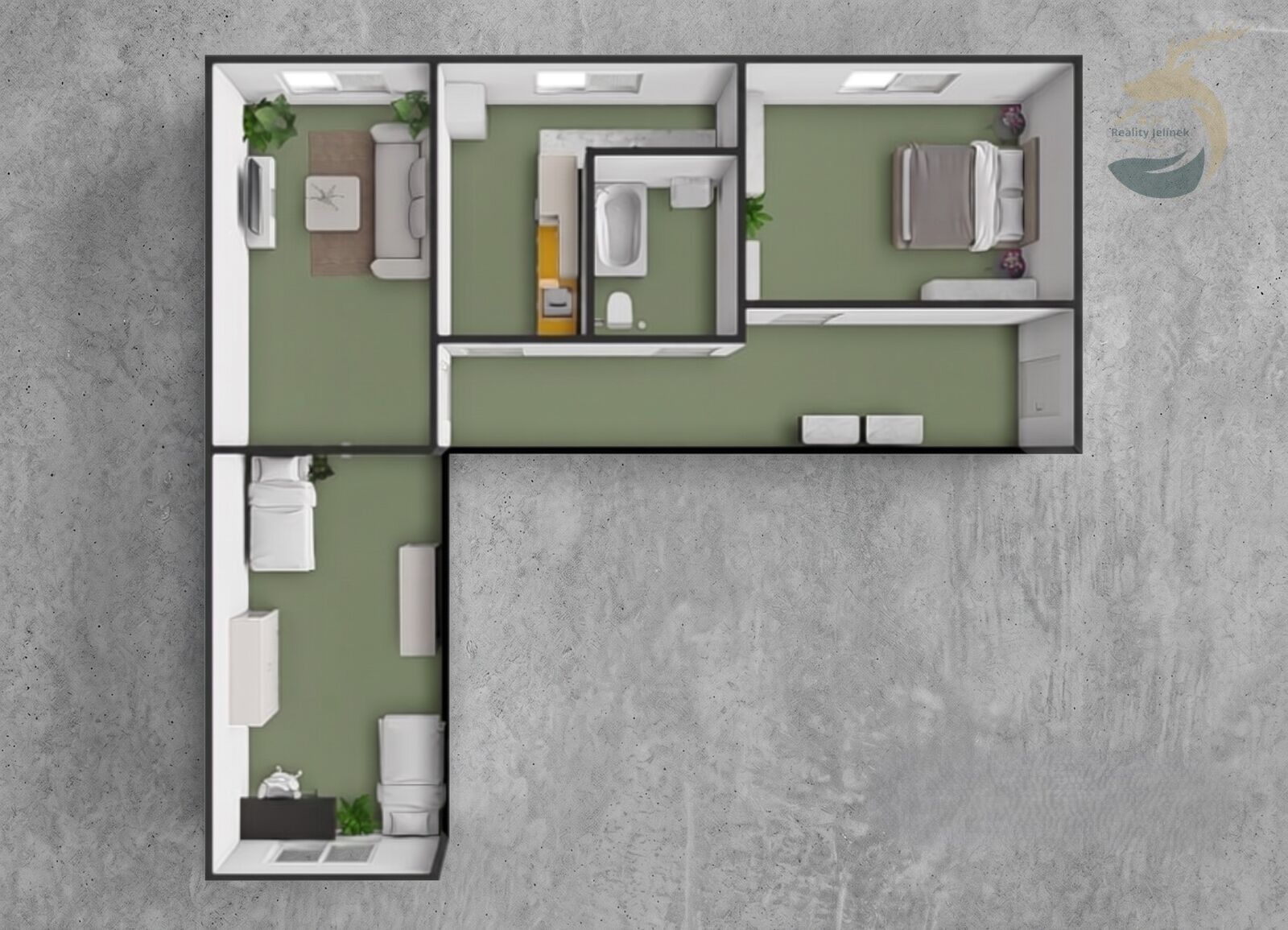 3+1, Dlouhá, Plzeň Lobzy, 76 m² - 2