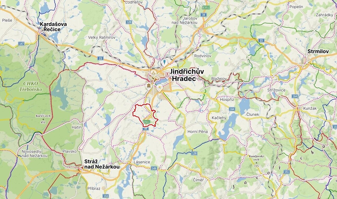 Pozemek · 3 180 m² · Jindřichův Hradec Horní Žďár - 3