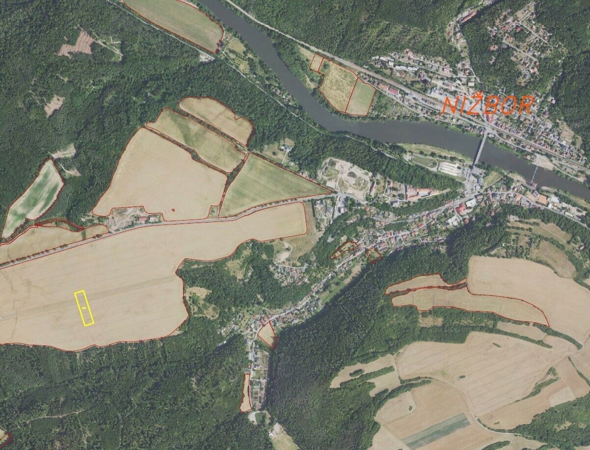 Prodej zemědělský pozemek - Nižbor, 5 m²