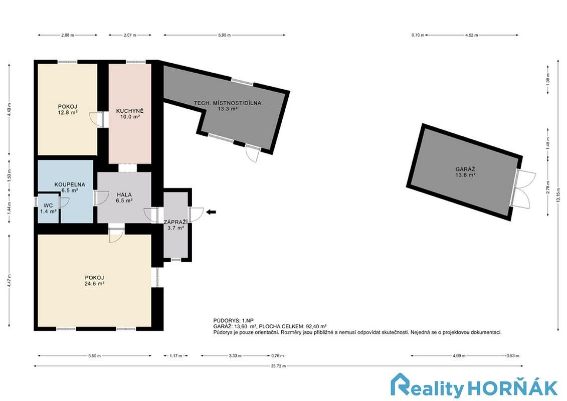 Prodej rodinný dům - Týn nad Vltavou - Malá Strana, okres České Budějovice, Jihočeský kraj, 70 m² - 2