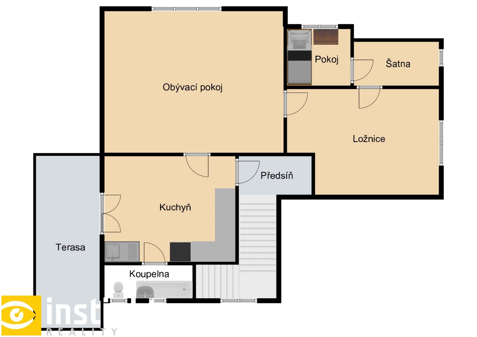 Pronájem byt 3+1 - Na Havránce, Praha, 90 m²
