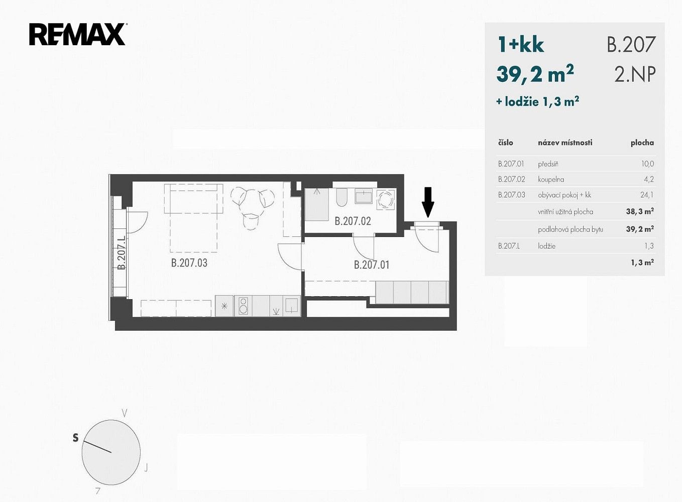 Byt 1+kk · 39 m² · Praha - Libeň, okres Praha 9, Hlavní město Praha - 3