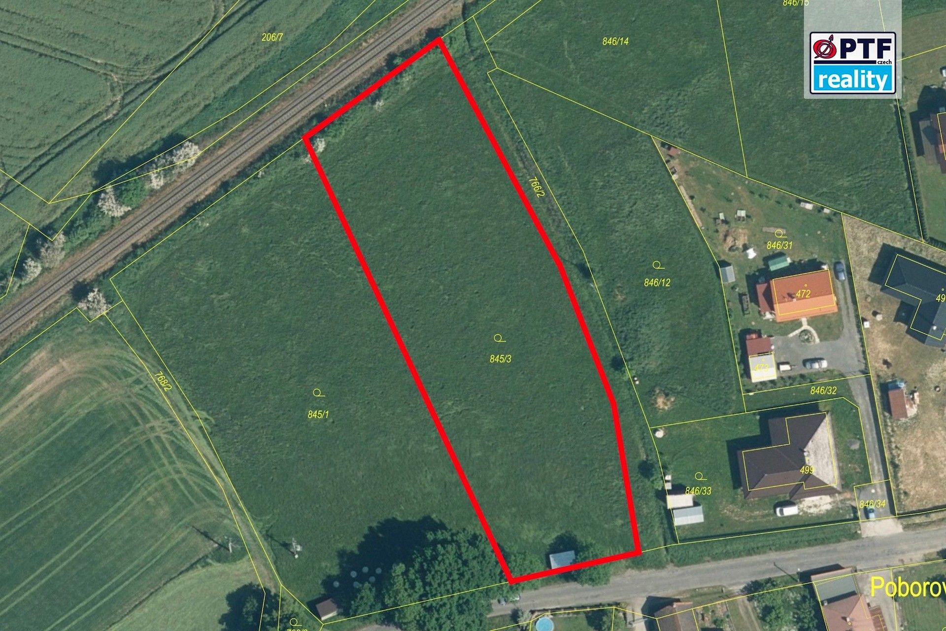 Pozemky pro bydlení, Poborovice, Bezděkov, 4 000 m² - 2