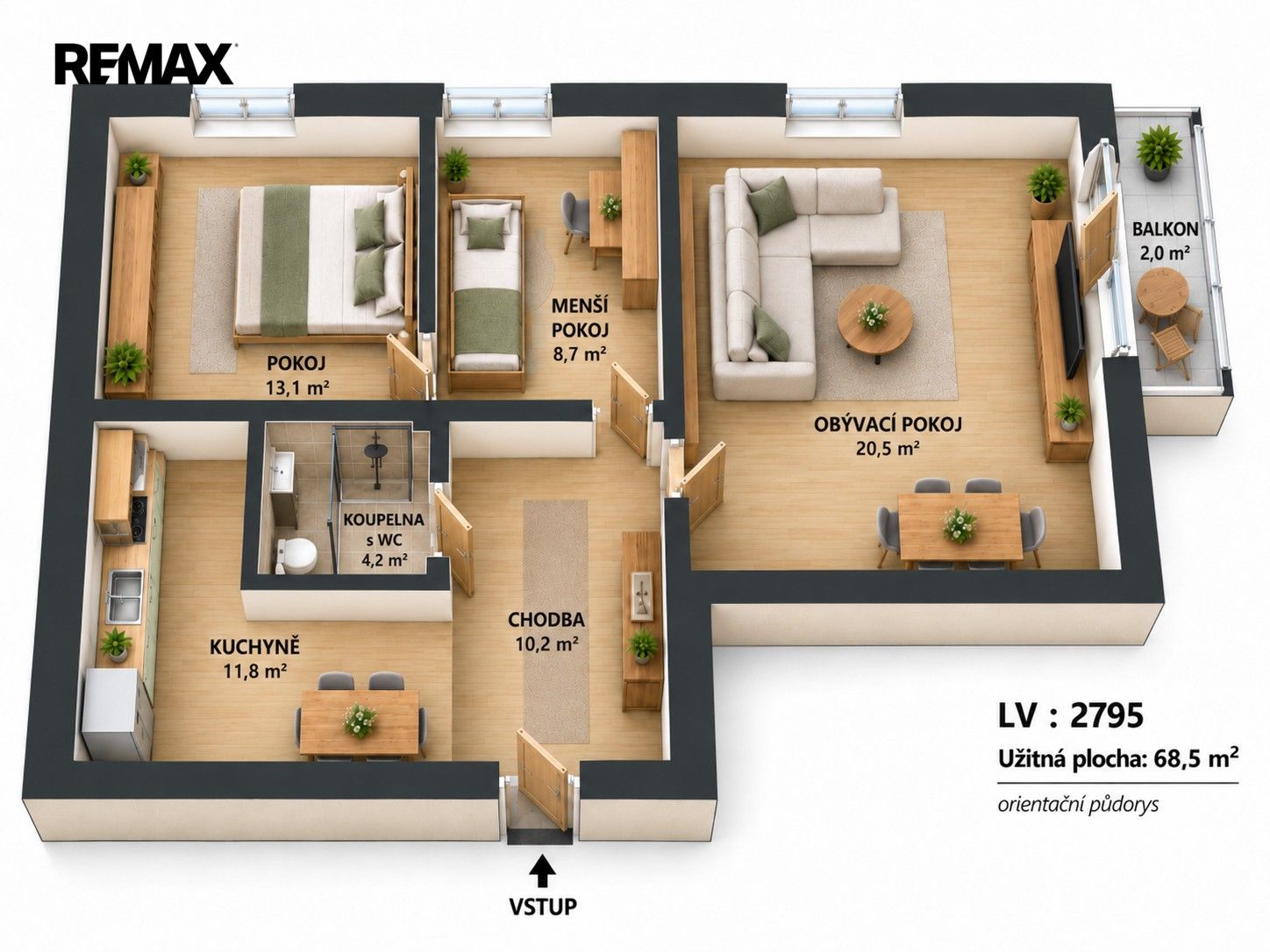 Prodej byt 2+1 - Závodu míru 683, Karlovy Vary Stará Role, 69 m² - 5