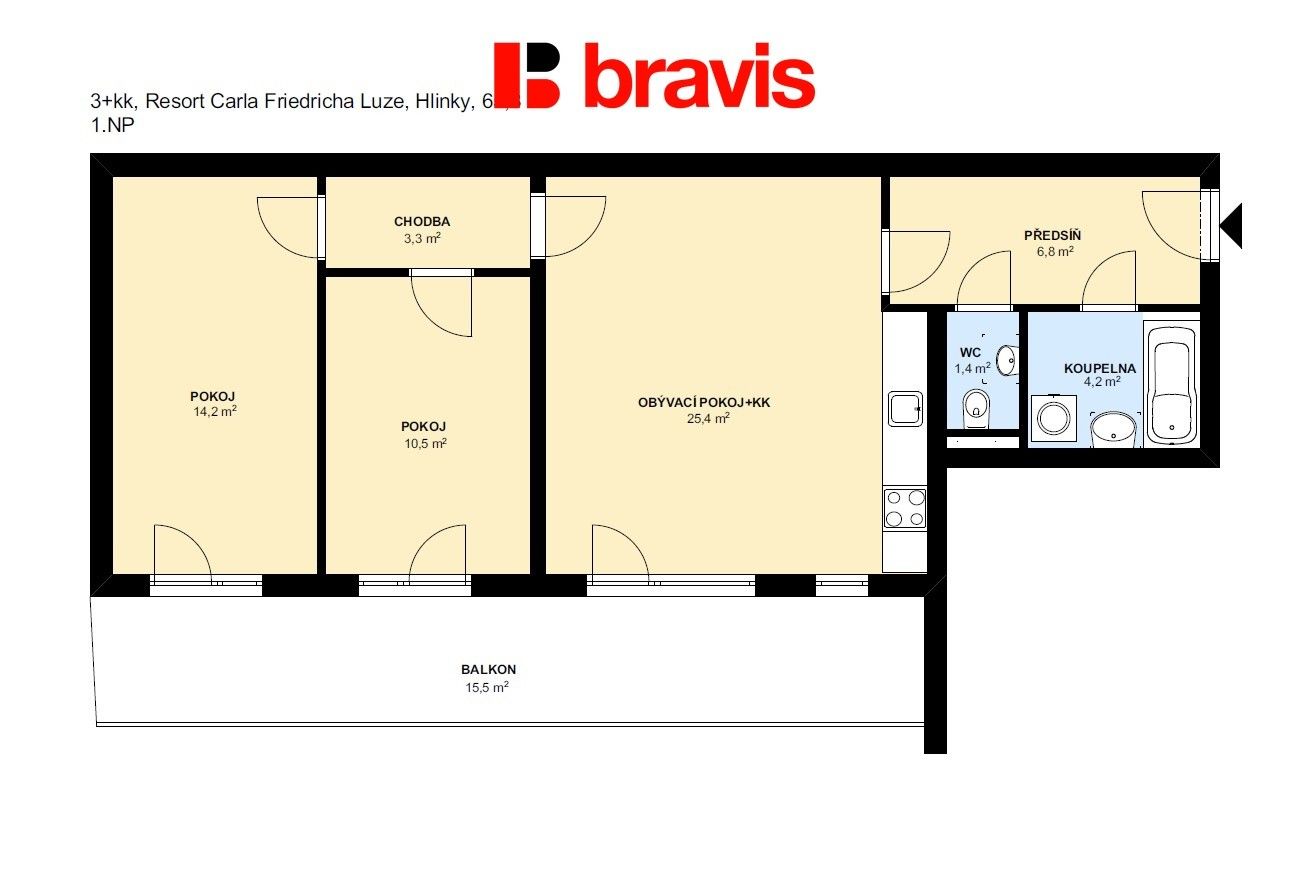 Pronájem kancelář - Hlinky, Brno, 66 m²