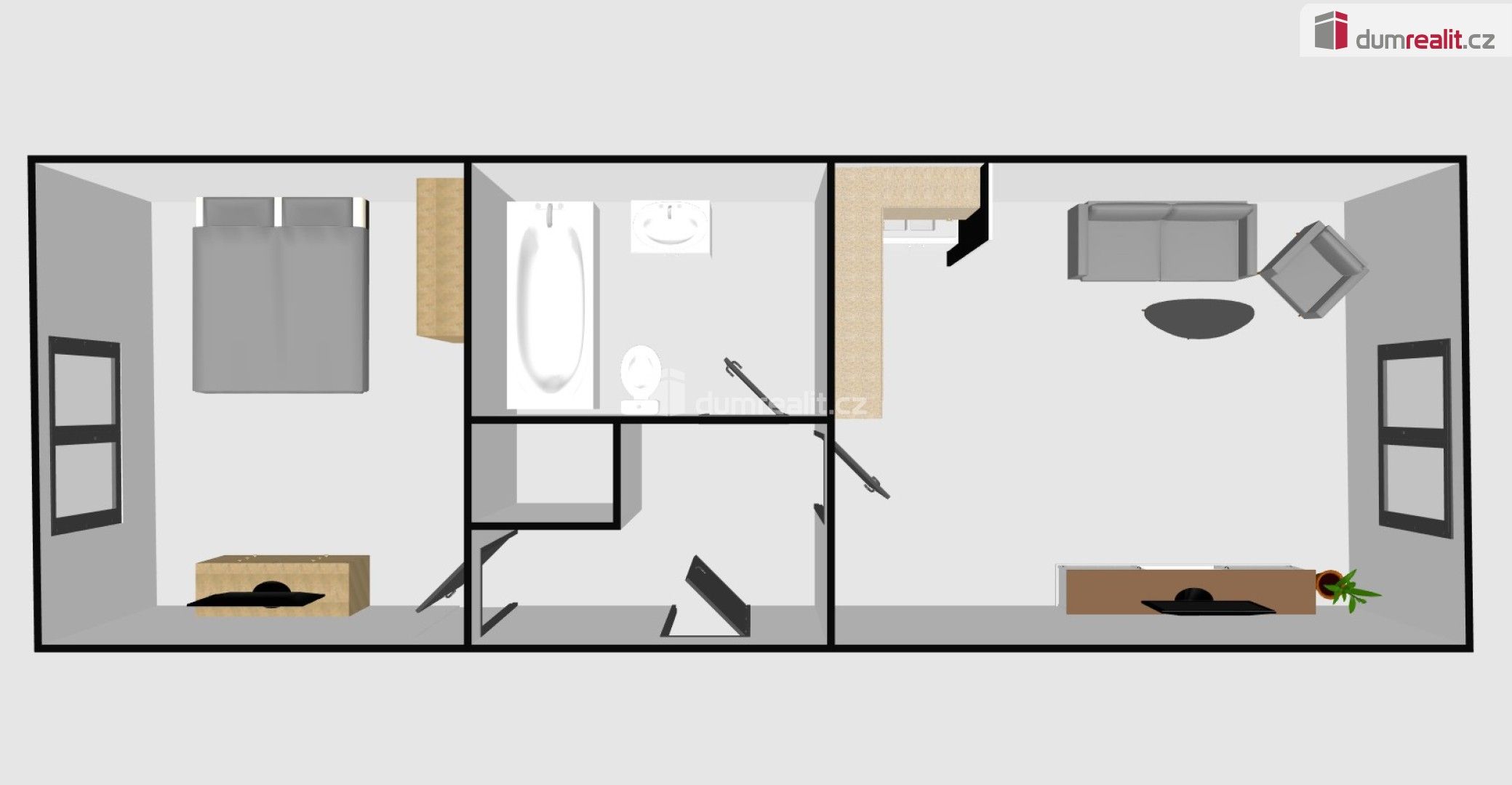 Pronájem byt 2+kk - Slovácká, Břeclav, 38 m²