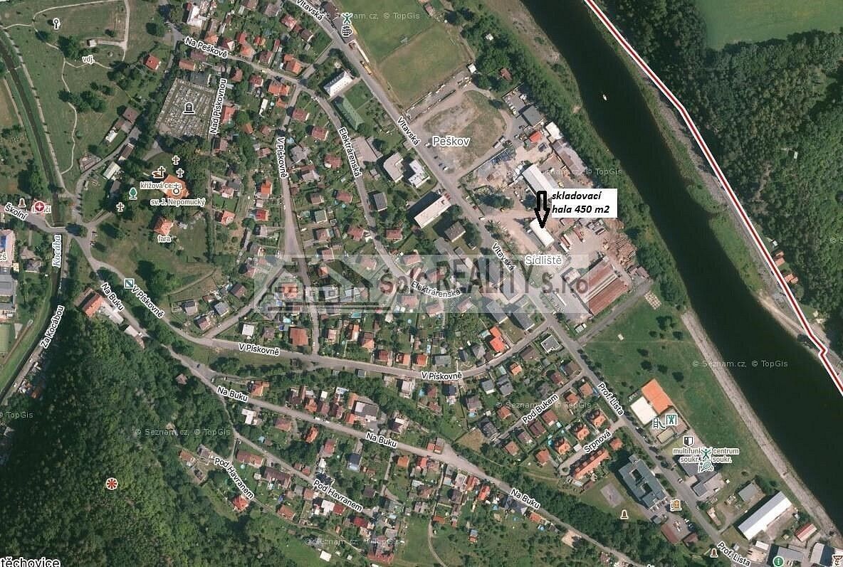Pronájem sklad - Vltavská, Štěchovice, okres Praha-západ, 450 m² - 5