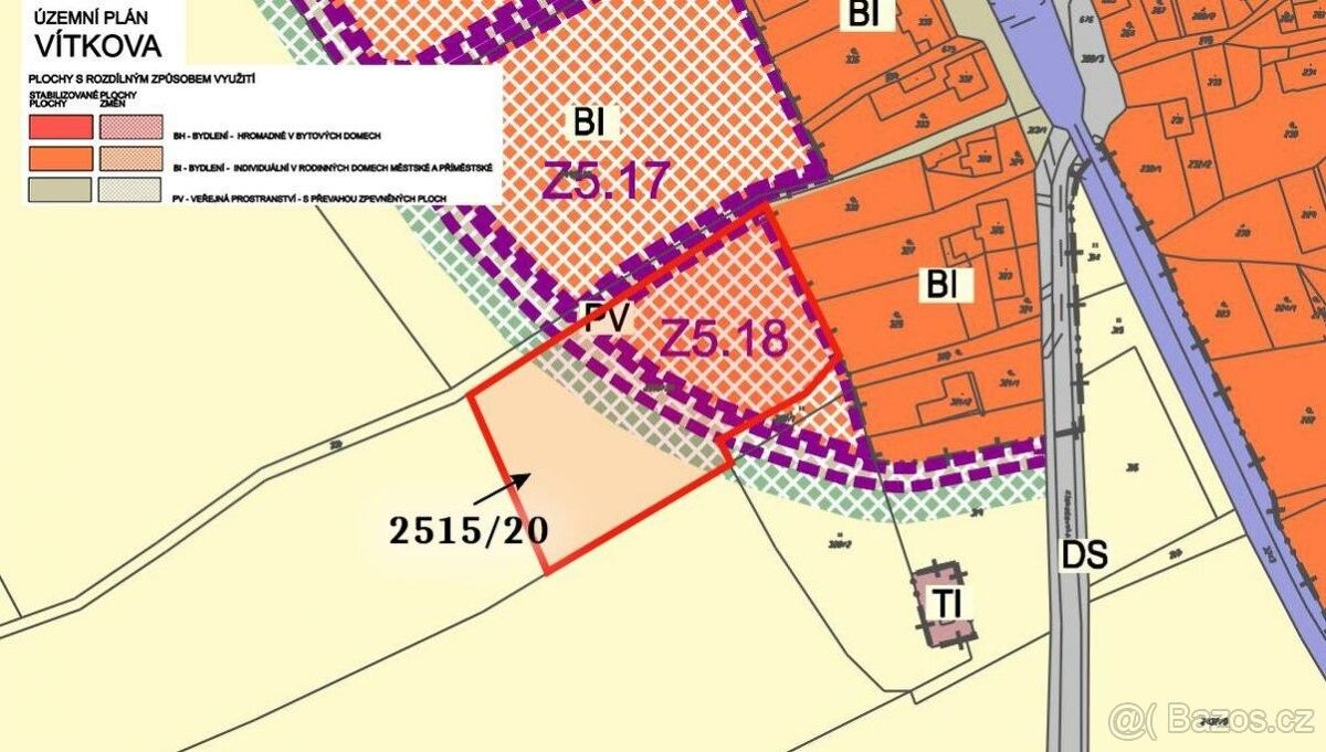 Prodej pozemek pro bydlení - Vítkov, 749 01