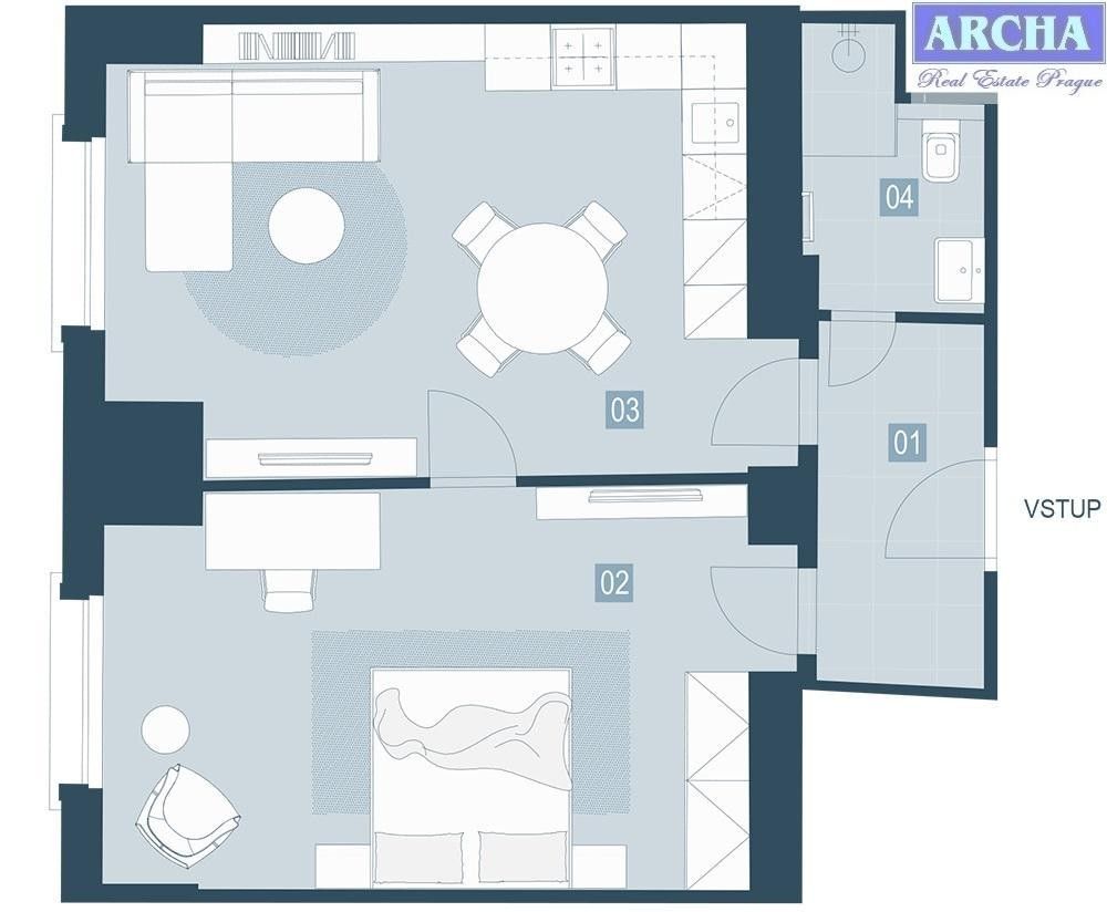 2+kk, Koněvova, Praha, 61 m²