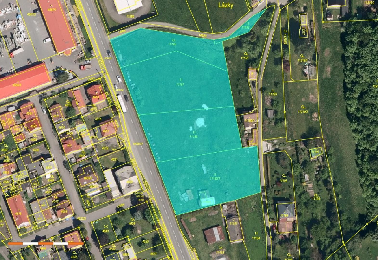 Komerční pozemky, Lázky, Vsetín