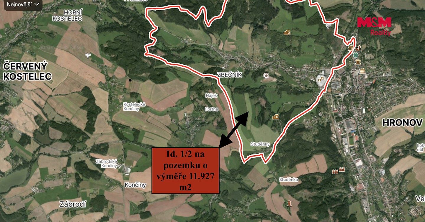 Zemědělské pozemky, Hronov - Zbečník, okres Náchod - 2