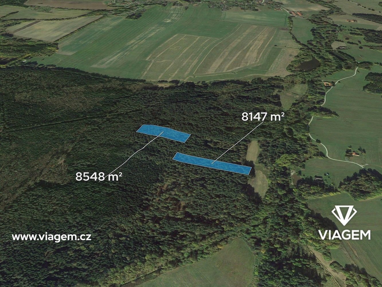 Les, 13 912 m²