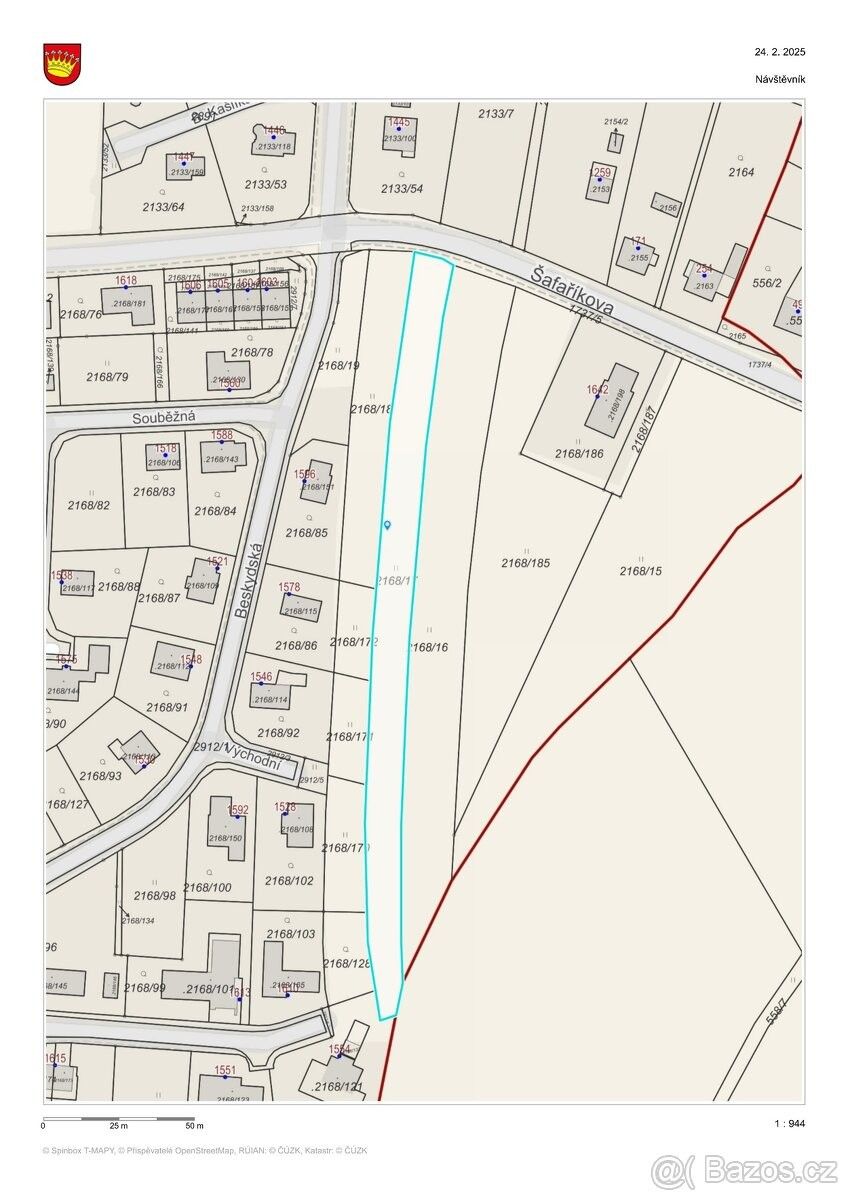 Prodej pozemek pro bydlení - Jarcová, 757 01