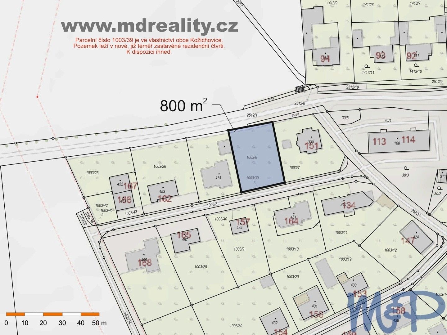 Prodej pozemek pro bydlení - Kožichovice, 800 m² - 2