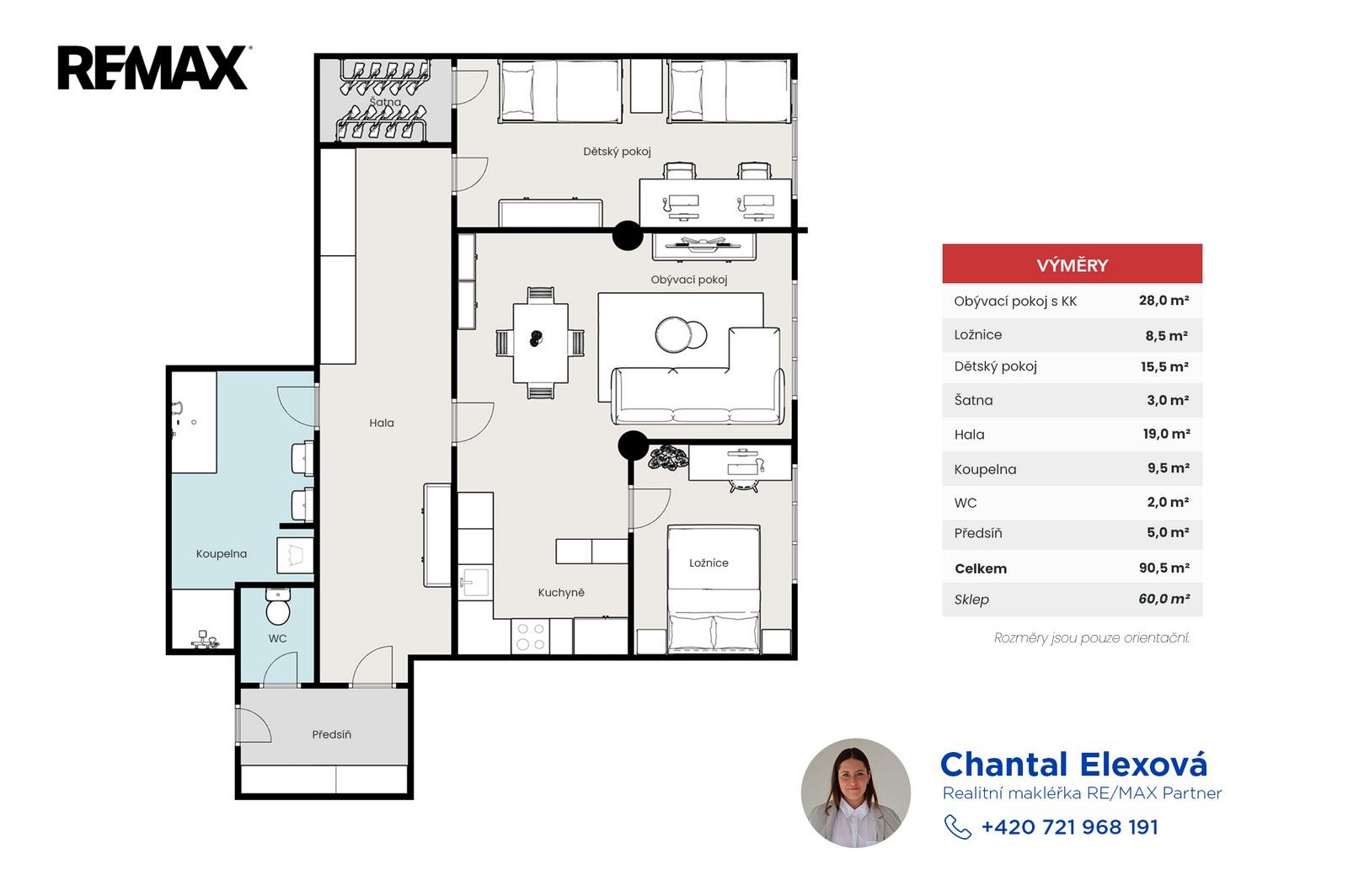 Byt 3+kk · 94 m² · Mládeže 1302, Beroun - 3