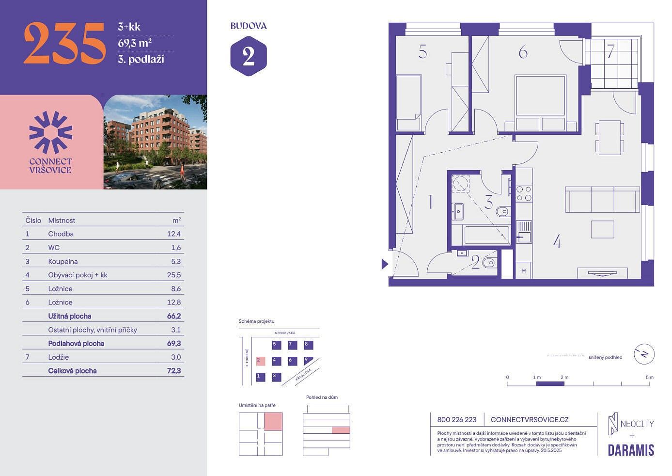 Byt 3+kk · 66 m² · Praha - Vršovice, okres Praha 10, Hlavní město Praha - 4