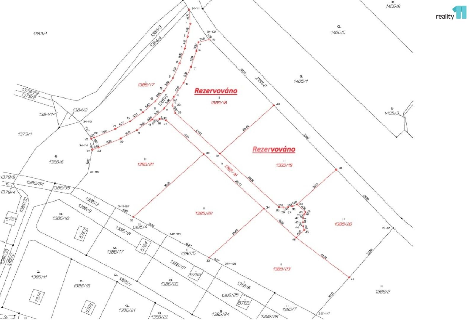 Pozemky pro bydlení, Budějovické Předměstí, Písek, 5 935 m² - 1