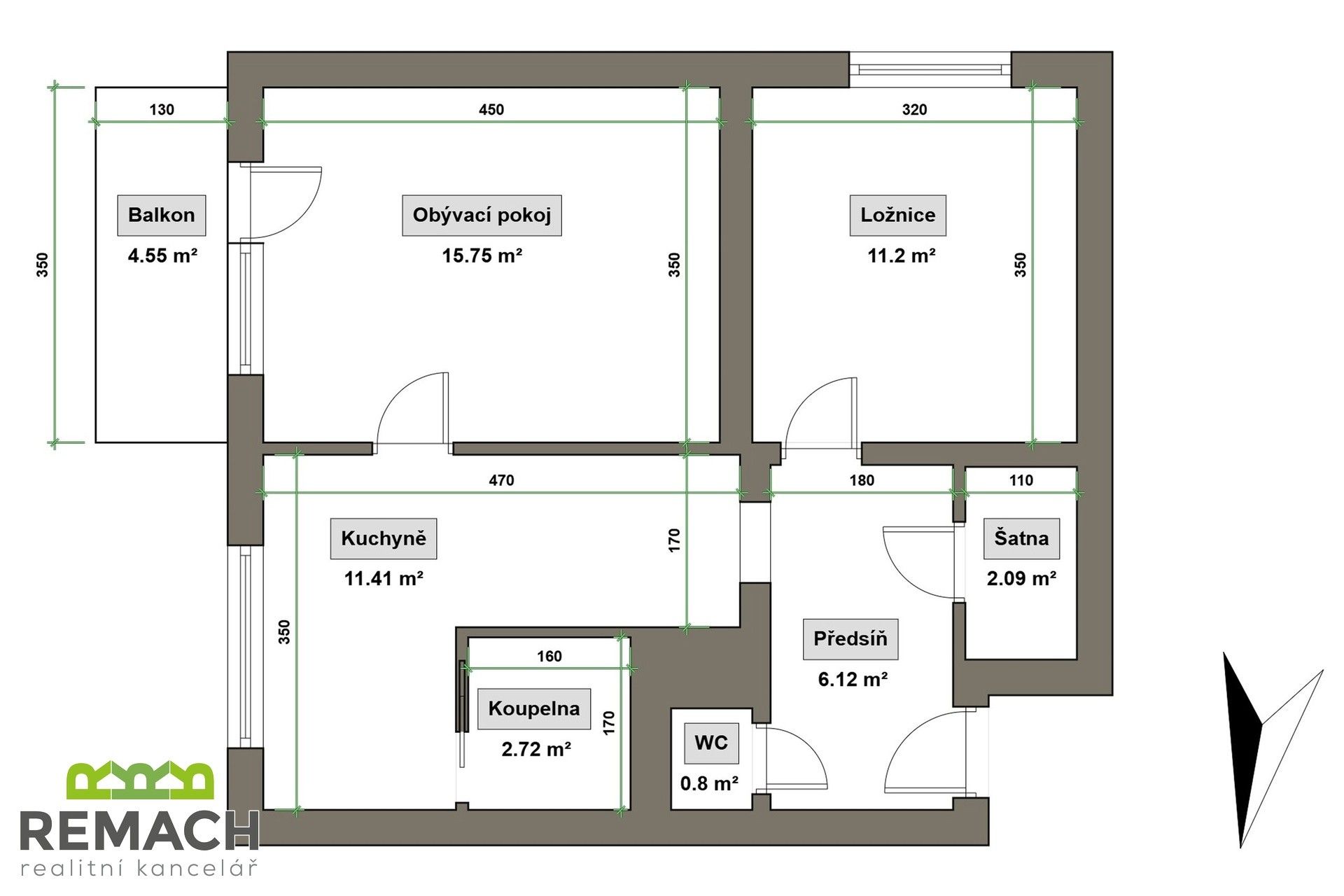 Byt 2+1 · 55 m² · Šaripova, Uherský Brod - 2