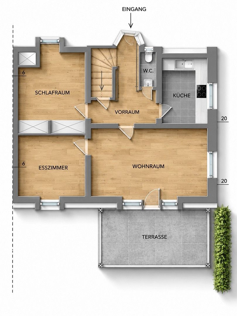 Rodinné domy, , Bádensko-Württembersko, 110 m² - 2
