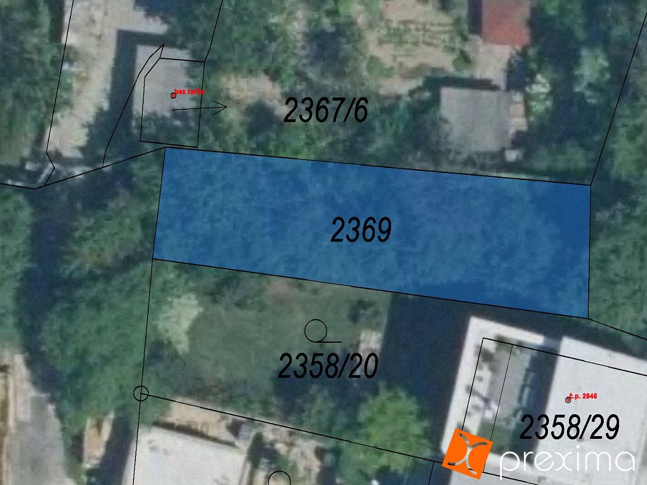 Pozemek, 122 m²