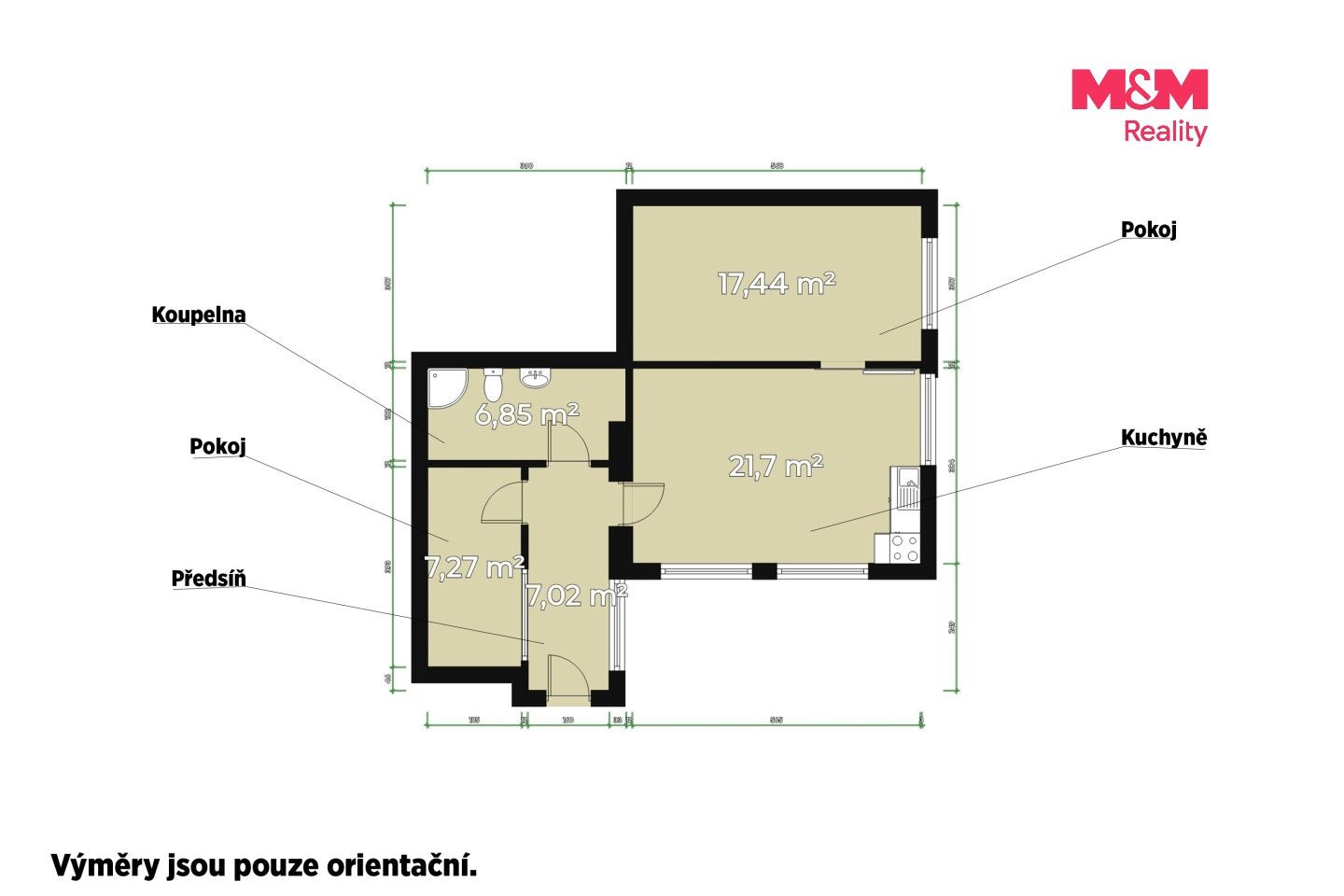 2+kk, Americká, Plzeň, 62 m² - 2