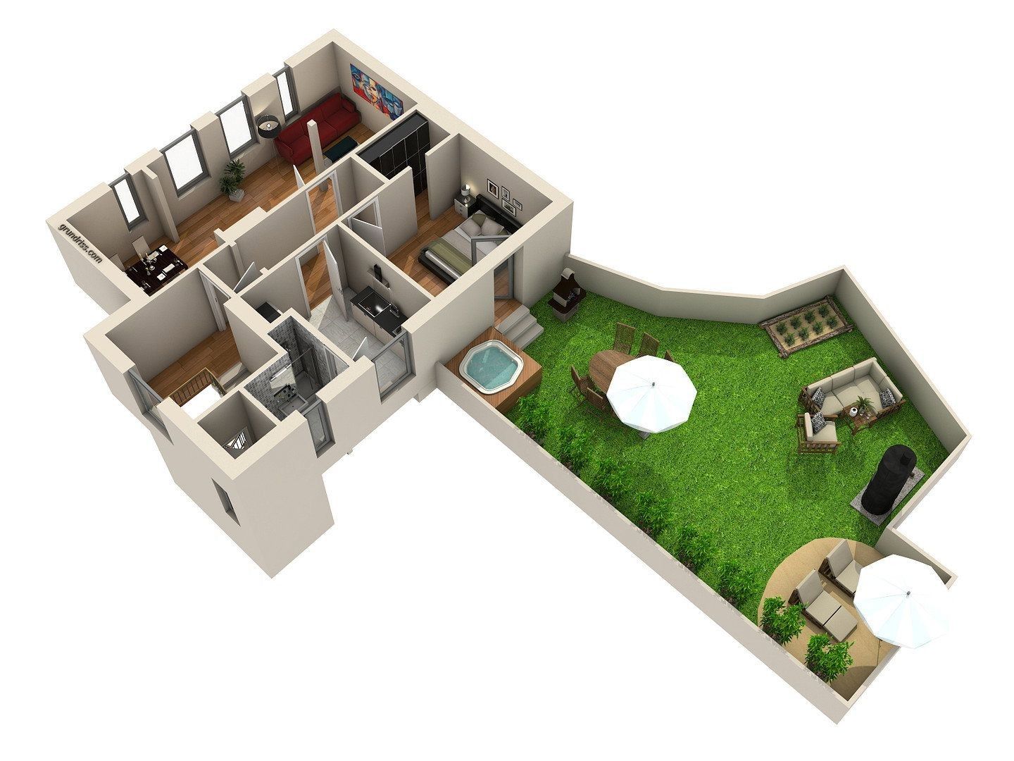 2+1, Hochrad 33 Hamburg Othmarschen Hamburg 22605, 63 m² - 1