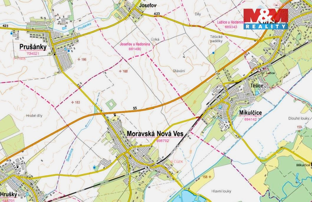 Prodej pozemek pro bydlení - Moravská Nová Ves, 691 55